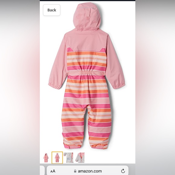 COPY - Columbia Girls' Critter Jitters Ii Rain Suit kids toddler baby newborn g… - Picture 2 of 5